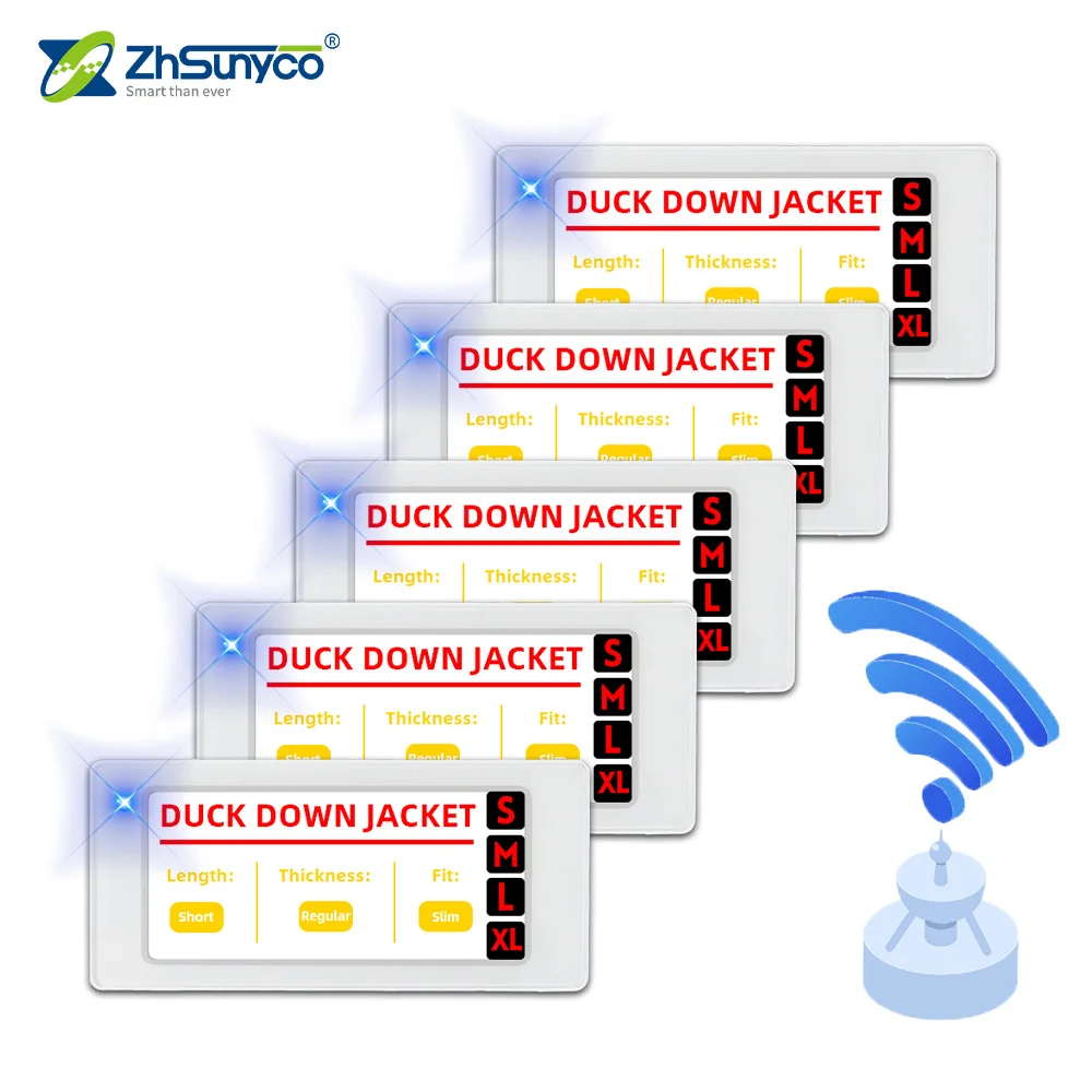 

BLE-290BWRY 2.9 Inch Four Color Epaper Electronic Shelf Label 5pcs Pack