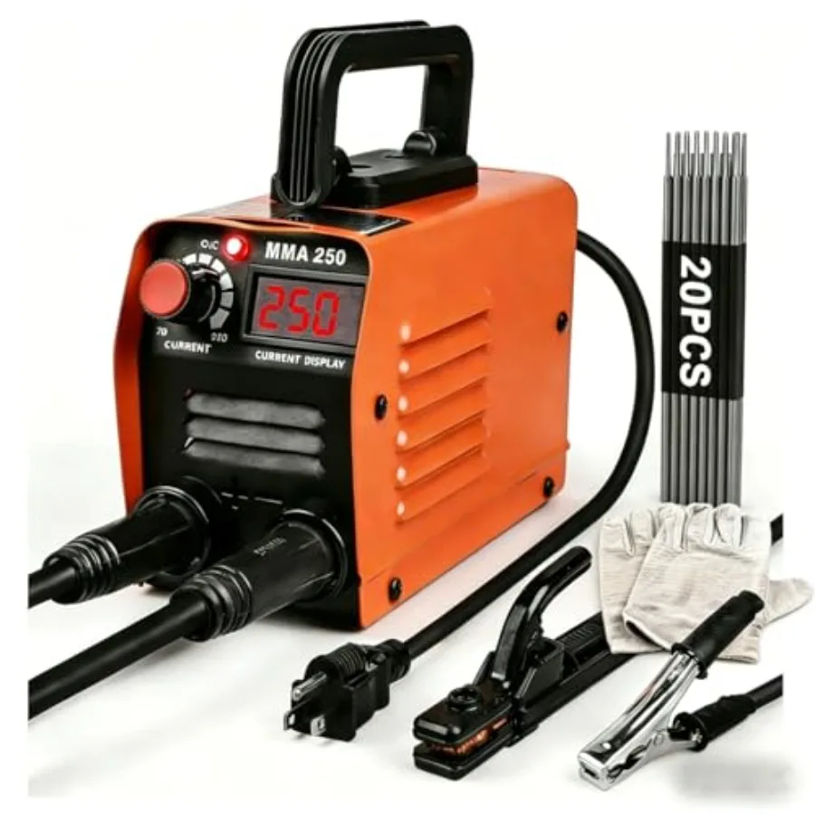 

Сварочный аппарат Siasky Mini, обновленная модель, 110В, портативный инверторный сварочный аппарат MMA-250A IGBT с функцией горячего запуска дуги