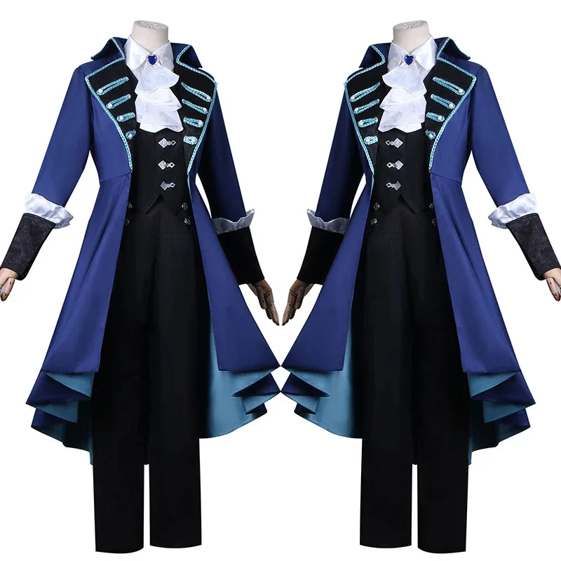 DY20Game Reverse:1999 Vertin Kostum Cosplay Rompi Parit Topi Wig Setelan Karnaval Pesta Halloween Cantik Elegan Tempur Wanita Uni