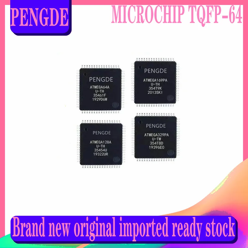 ATMEGA128A-AU 64A-AU 169PA-AU 329PA-AU TQFP-64 Chip 8-bit microcontroller 64K flash memory