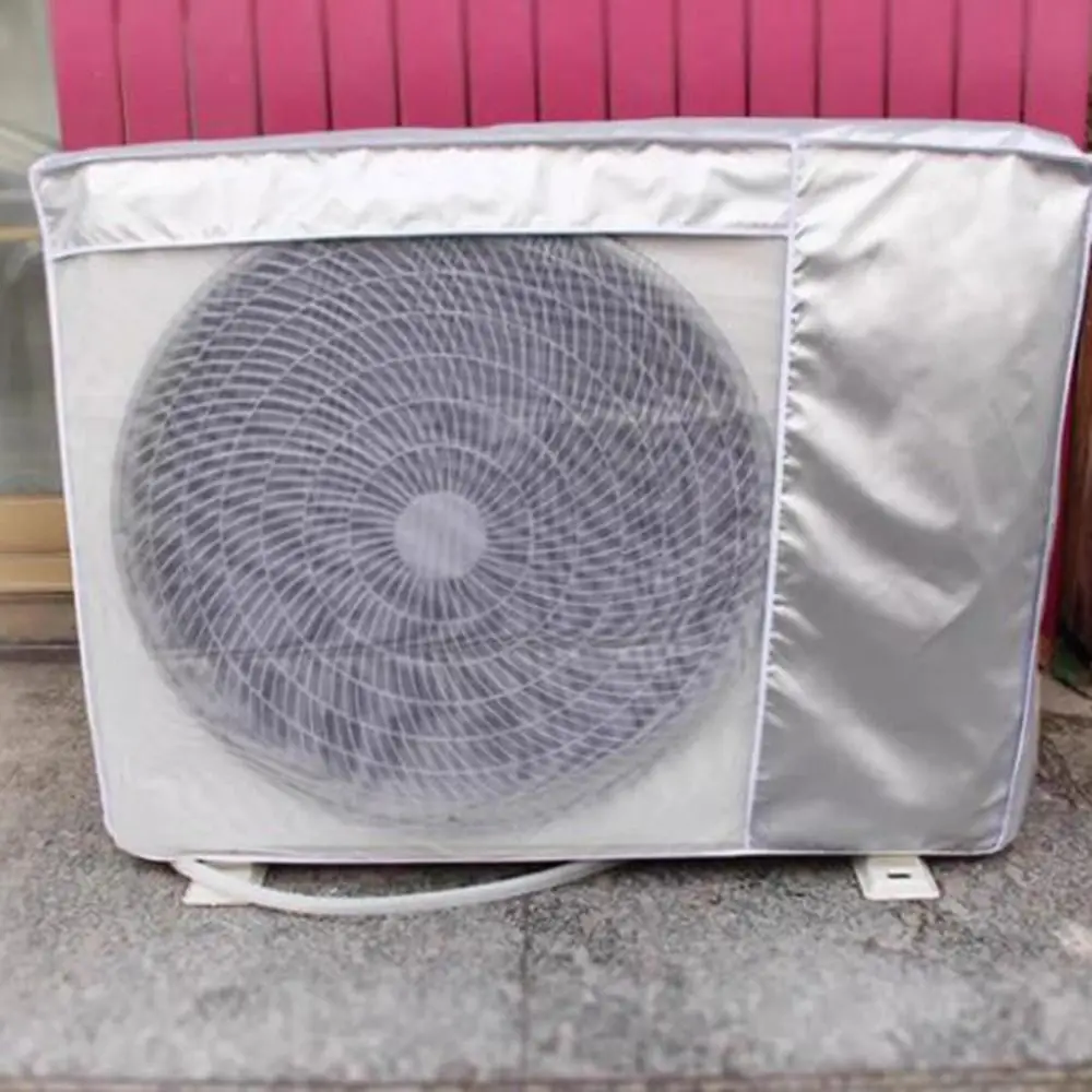 Oxford Cloth Outdoor Air Conditioning Cover Waterproof Silver Coated Air Conditioner Sunscreen Cover Dustproof Sun Protection