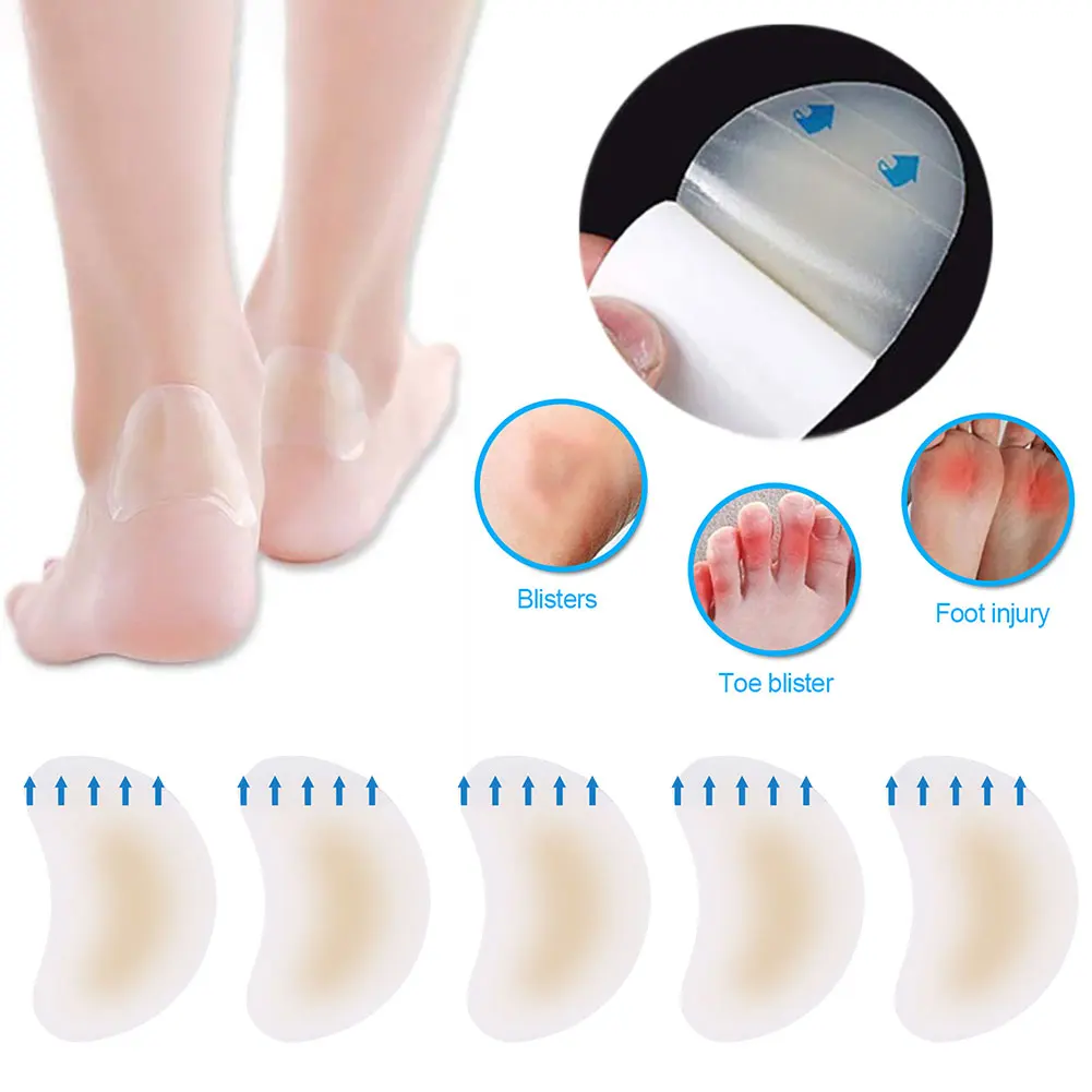 20 Stück Gel-Fersenschutz Fußpflaster Selbstklebende Blasenpflaster Hydrokolloid-Fersenpolster Schuh-Aufkleber Schmerzlinderungspflaster Fußpflege – Detail 9