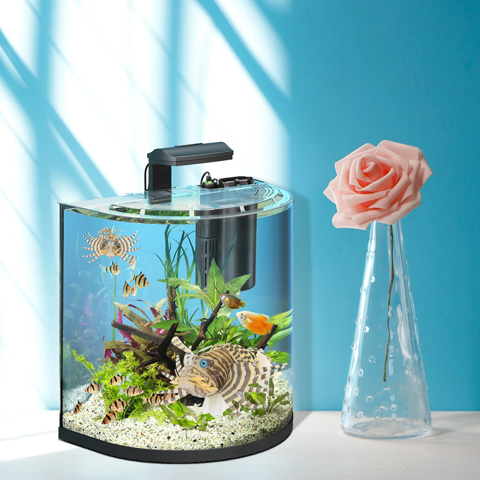 

Artificial Fish Aquarium Decor Silicone Fish Tank Ornament Fine Craftsmanship Lifelike Landscape Accessory Aquarium Ornament