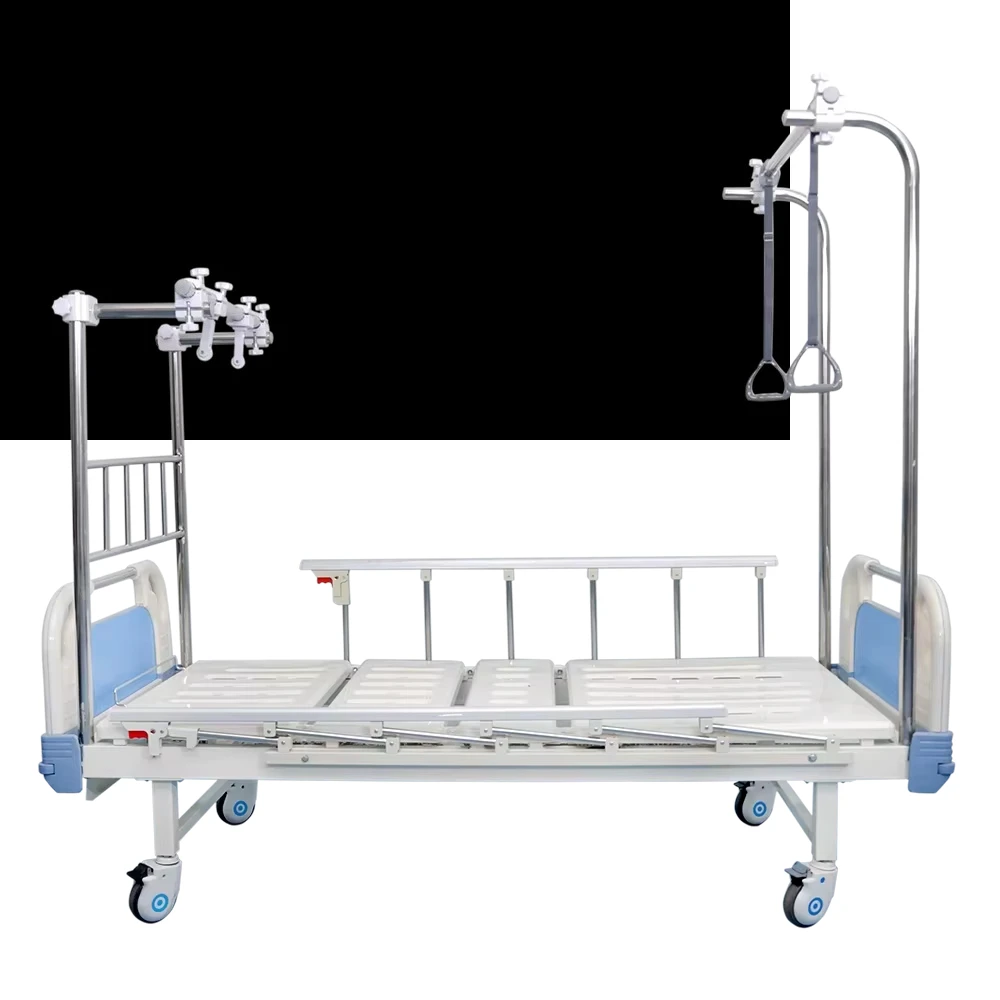 

Adjustable Hospital Traction Bed With Physical Therapy Equipment Metal Medical Bed And Traction Gear
