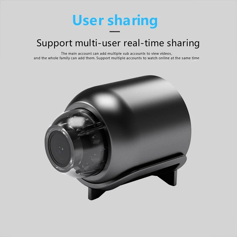 X5 Mini 1080P Wireless Surveillance Camera Night Vision Motion Detection Lightweight Portable Home Security Camera