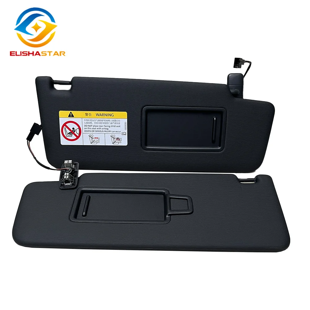 Wewnętrzny czarny panel osłony przeciwsłonecznej 5TD857551 5TD857552 do VW Tiguan 2 MK2 Touran L Kodiaq 2017-2024 Lusterko przeciwsłoneczne do makijażu