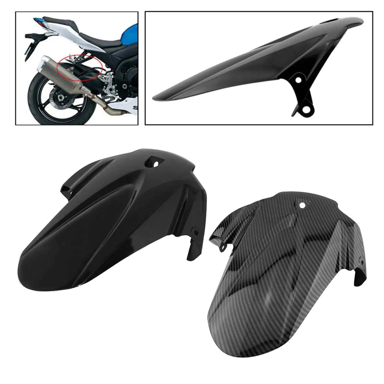 Paralama traseiro da motocicleta elegante para suzuki gsxr1000 2009-2016