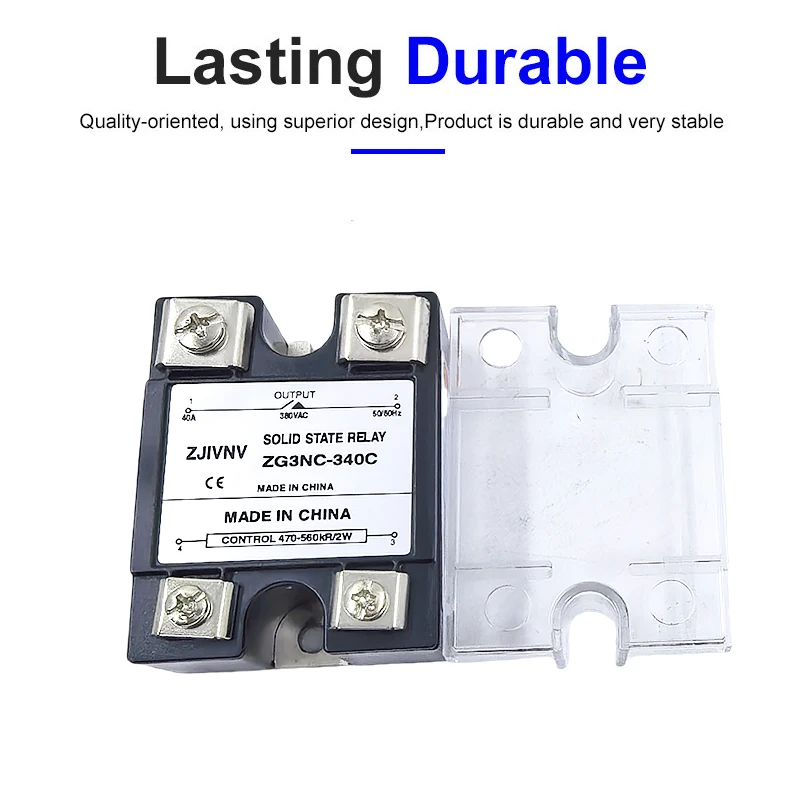 5PCS Single-phase Solid State Voltage Regulator SSVR 470-560KΩ/2W to 380VAC Load Current 10A 15A 25A 40A 60A 75A 80A 90A 100A