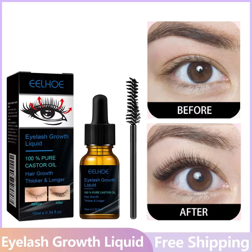 EELHOE Eyelash Growth Liquid Eyelash Enhancer Eye Lash Fuller Thicker Nourish Lashes Longer Mascara Cosmetics Korean Makeup