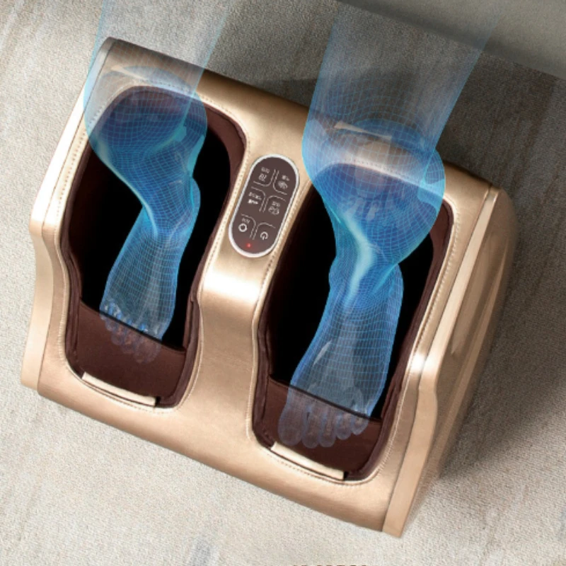 Foot Massage Machine & Calf Massager Heat Plantar Relief Circulation Shiatsu Deep Kneading Compression Adjustable for Women Men