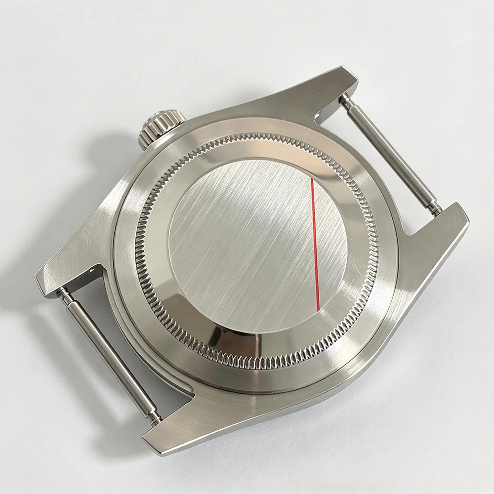 39mm Watch Case for NH35 NH36 Movement Sapphire Glass Stainless Steel Shell Solid Bottom Watch Replacement Case