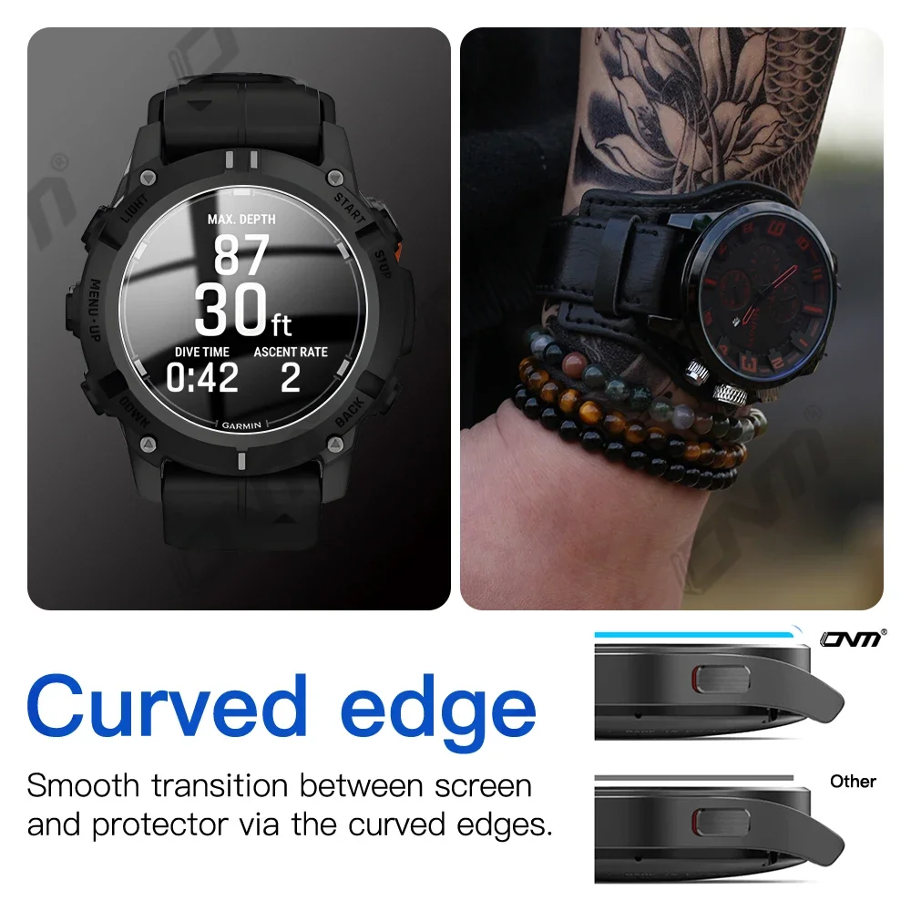 واقي شاشة من الزجاج المقسى لـ Garmin Descent G2 من الزجاج المقسى 9H Premium Clear HD ملحقات فيلم مضادة للخدش