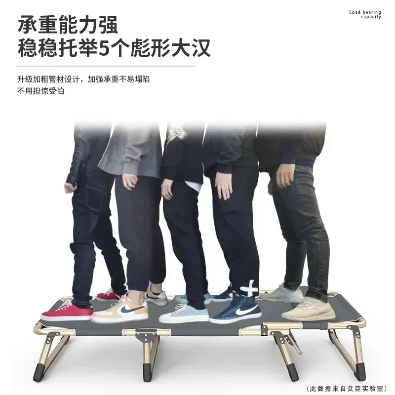 Foldable Camping Cot for Adults Furniture Portable Folding Bed Office Nap Sofa Chair Compact Space Saving Design Chaise Lounge image 5
