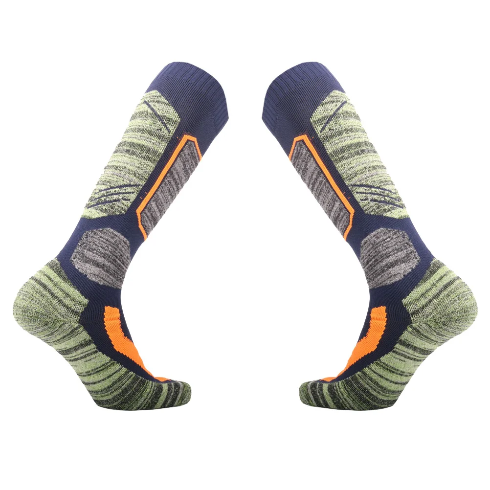 

Лыжные носки, толстые теплые гольфы, зимние дышащие терморегулирующие хлопковые носки для занятий спортом на открытом воздухе, лыжные чулки