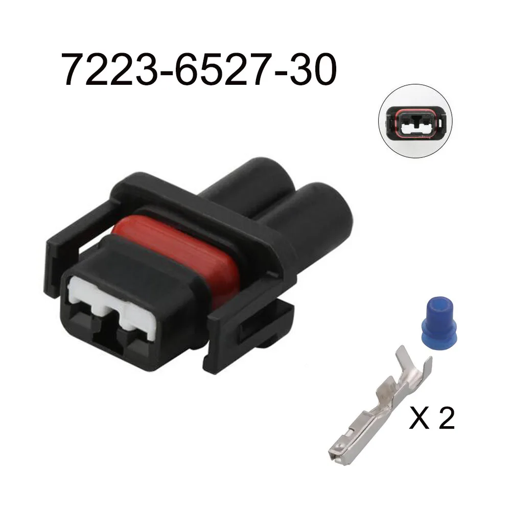 200set 7223-6527-30  automotive Waterproof connector 2 pin famale male cable Plug socket  Includes terminal seal