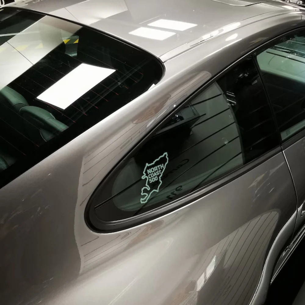 ملصقات سيارات على الساحل الشمالي ، ملصق فينيل ، للنافذة والمصد ، حلادة مضحكة ، nc500