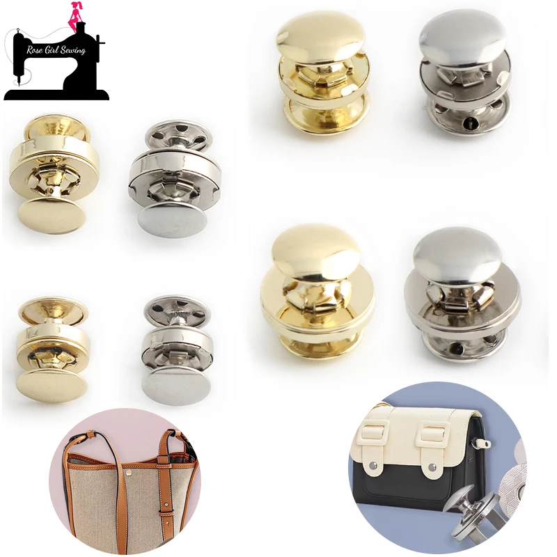 14*2/14*4/18*2/18*4 mm Metal Double Rivet Magnetic Clasps Buttons For Bags Clothes Magnetic Rivet Stud Press Buckle Accessories