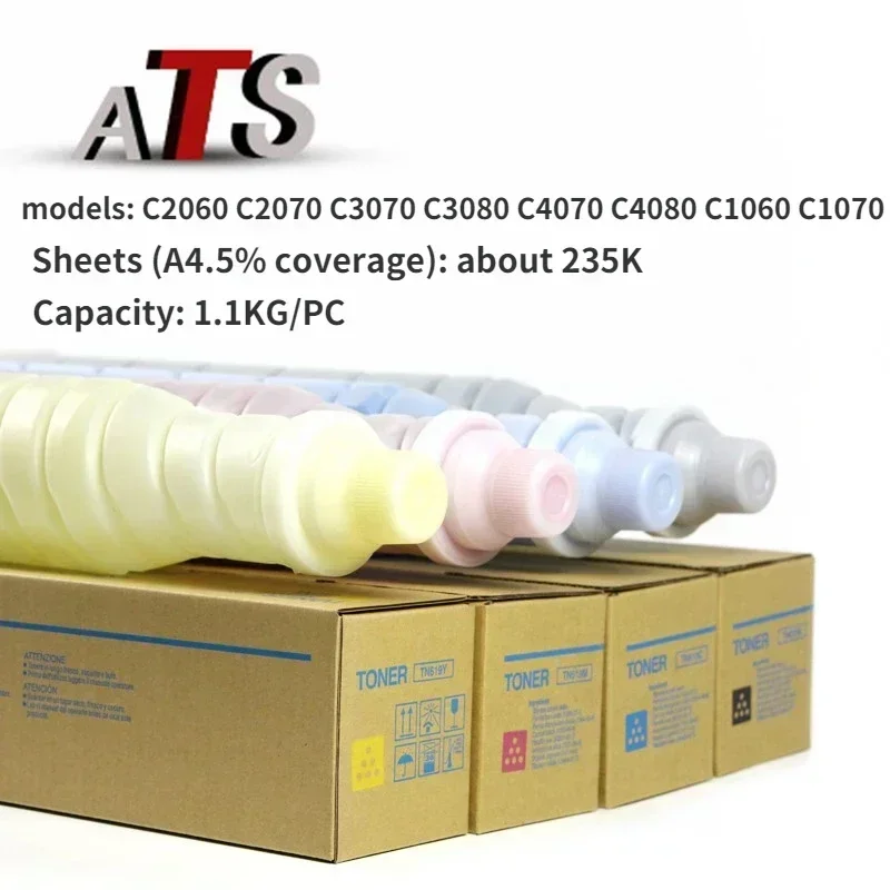 Imagem -02 - Cartucho de Toner para Konica Minolta Compatível com C1060 C2060 2070 3070 3080 4070 4080 1070 Pcs Set