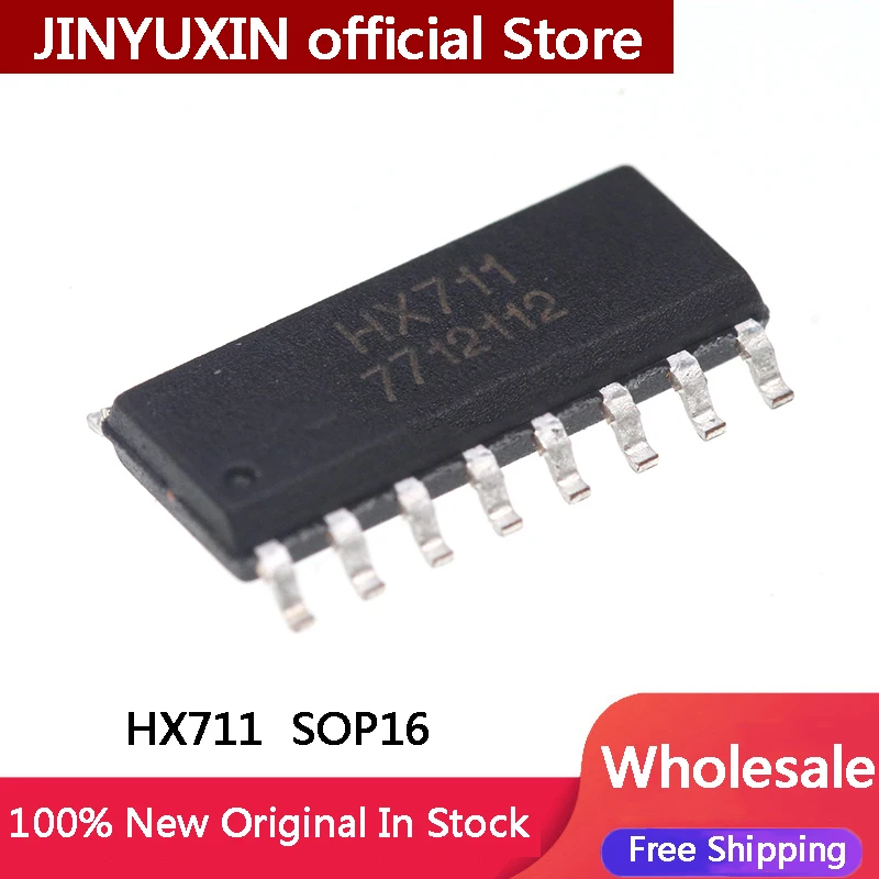 

10-100Pcs New Original HX711 SMD SOP16 module 24-bit precision AD module for load cell IC Chip Stock Wholesale Free Shipping