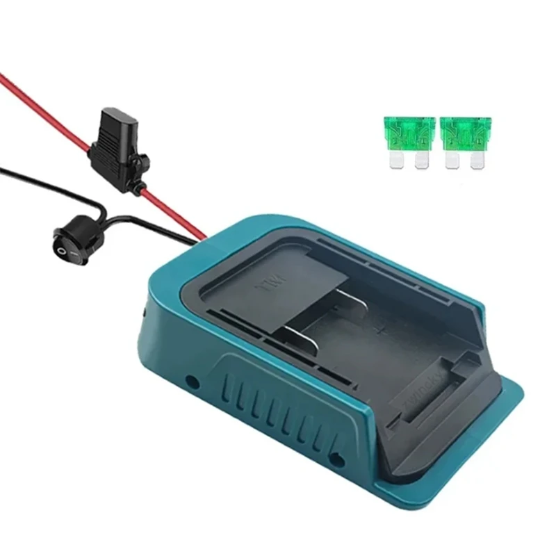 

Power Wheel Adapter For 40V Battery With Fuse Switch Wire Terminals Power Connector For Rc Car Robotics Truck DIY Durable