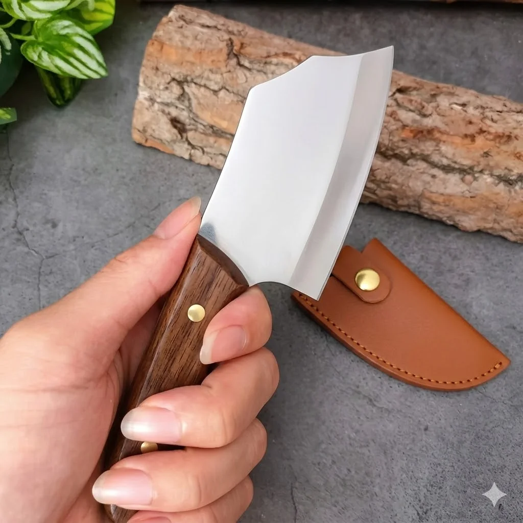 Cleaver Knife Slicing Fish Meat Vegetables Boning Butcher Knife Stainless Steel Wooden Handle Kitchen Knives Chef Cooking Knifes