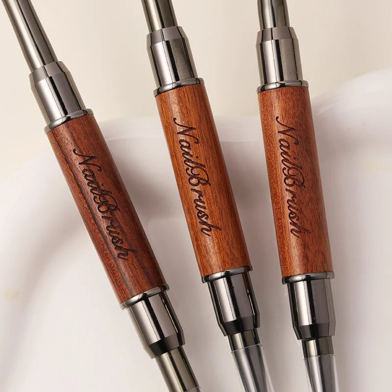 Pincel duradero para decoración de uñas, poste de sándalo, delineador de uñas profesional de doble punta, pluma de fototerapia para decoración de uñas, pintura de uñas