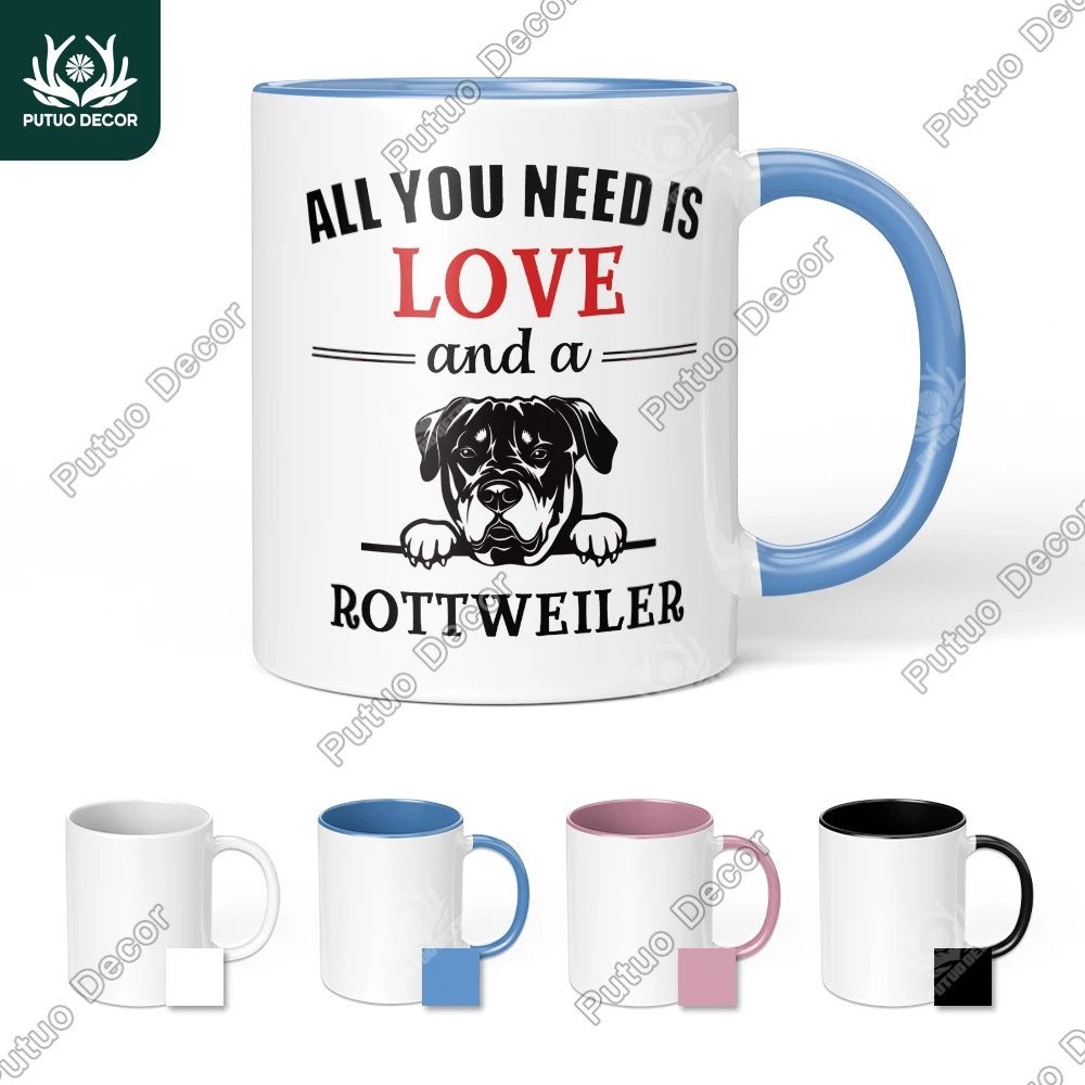 

Putuo Decor 1pc Funny Sarcastic Quote Coffee Mug,Rottweiler,Cup for Home Farmhouse Office cafe,Funny Gifts for Friend Family