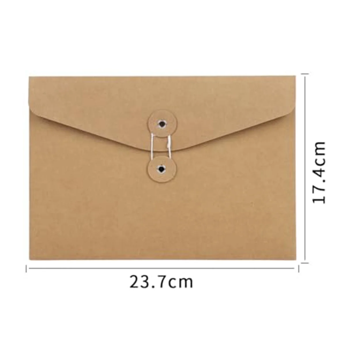 N21R 10Pcs Kraft String Envelope File Folders A5 Letter Size Document Organizer for Office School Brown