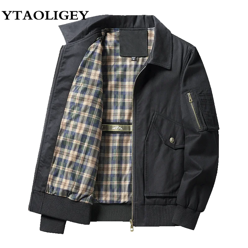 

Men Jackets Spring Autumn Winter Long Sleeve Coat Mens Casual Windbreaker Business Turn Down Collar Jacket jaquetas masculina