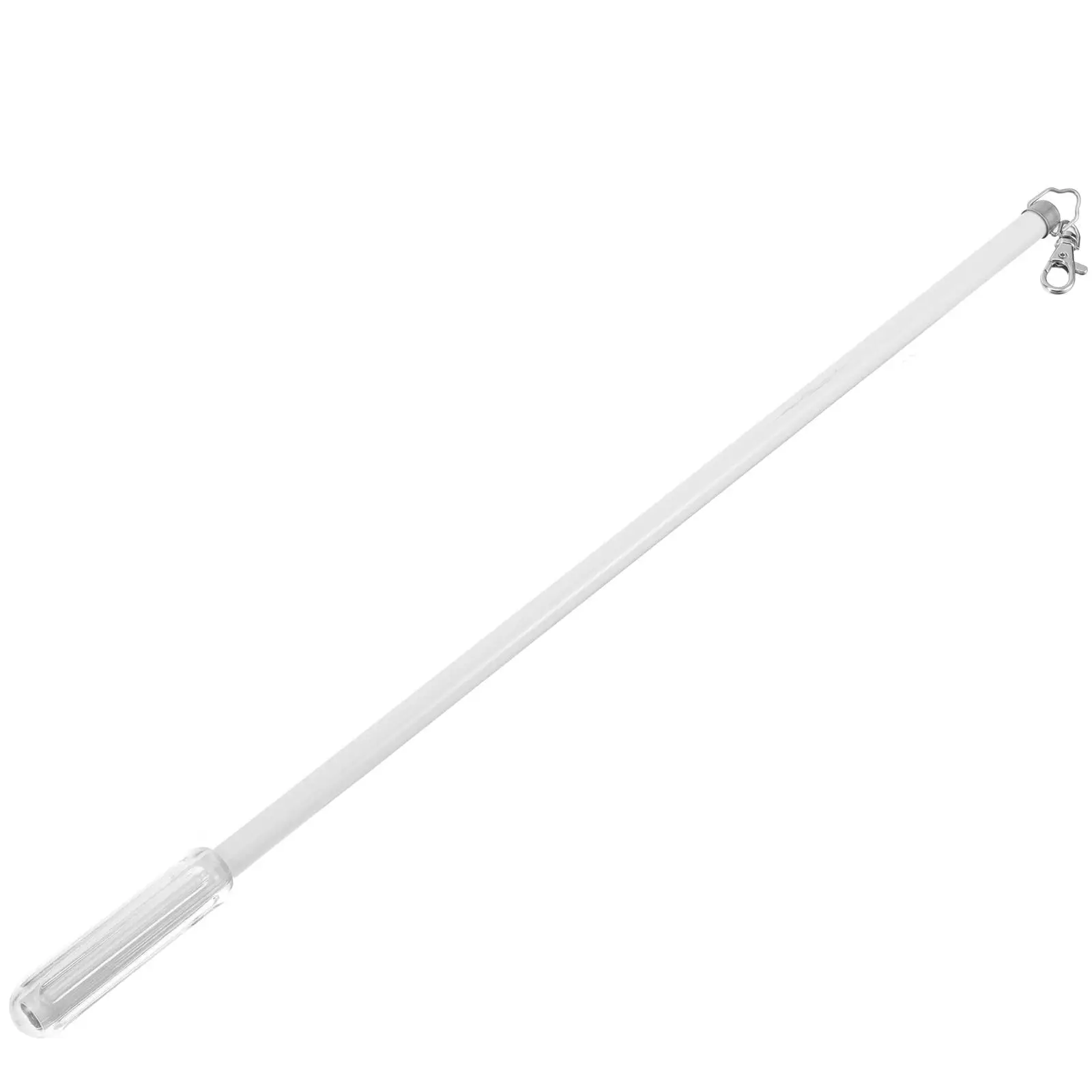 

50cm Black Aluminum Curtain Rod Manual Sliding Design Lightweight Stylish Not Rust Drapery Wand Window Accessories