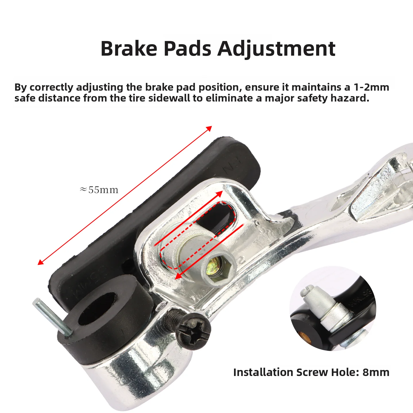 Teboka Bicycle Arm Brake Pads Suitable for Giant Master Hanging Brake Line Set Hook Combination Universal City Special Models
