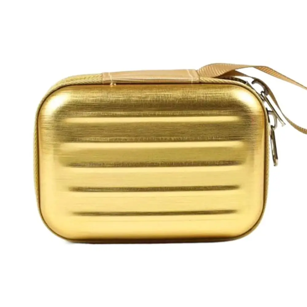Cute Square Tinplate Coin Purse Zipper Headphone Bag Lipstick Storage Bag Change Purse Key Bag Suitcase Wallet Girls