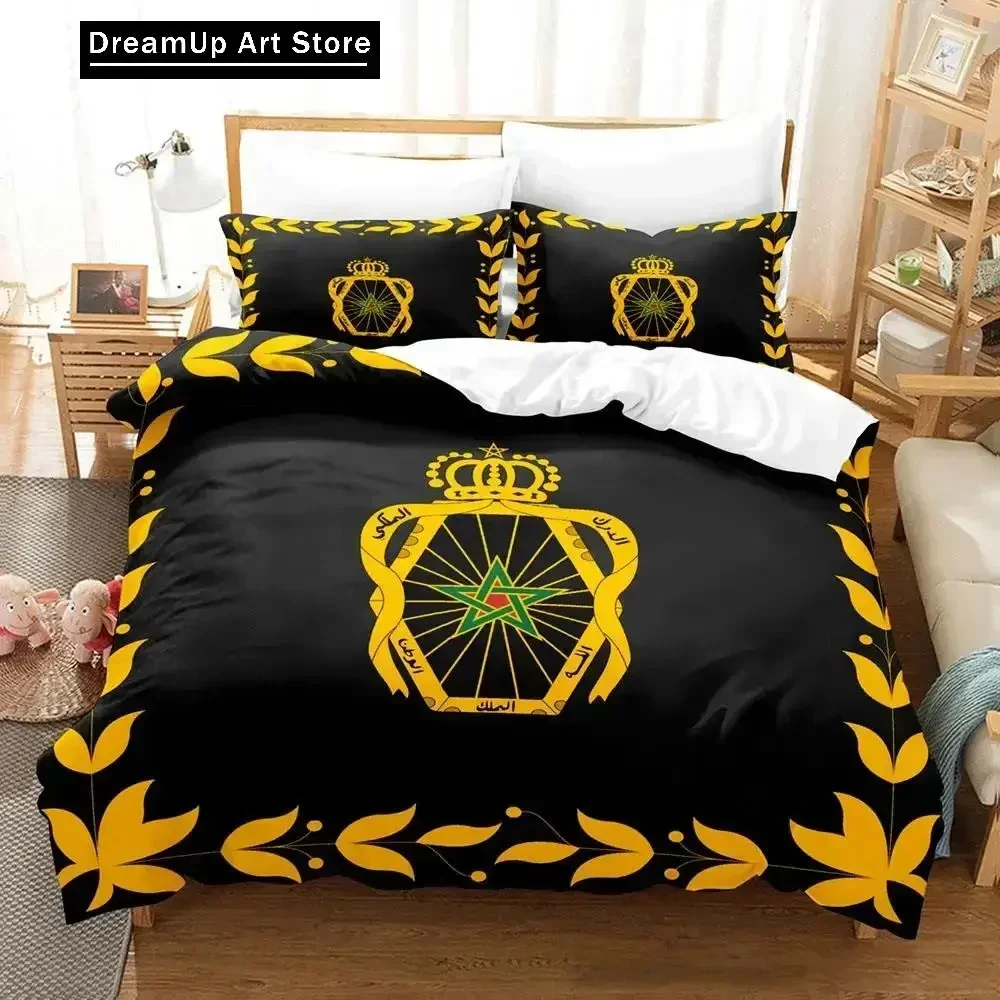 3D Print Morocco Flag Bedding Set Boys Girls Twin Queen Size Duvet Cover Pillowcase Bed Kids Adult Fashion Home Textileextile