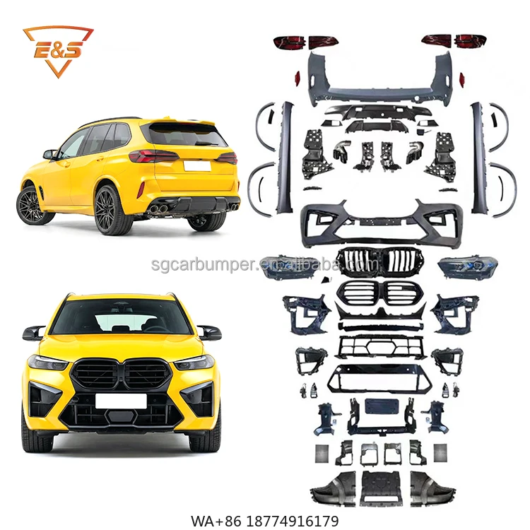 

Car Accessories Modification Old to New X5M Style Body Kit for X5 G05 Car Bumper Headlight Taillight Body Kit Auto Parts