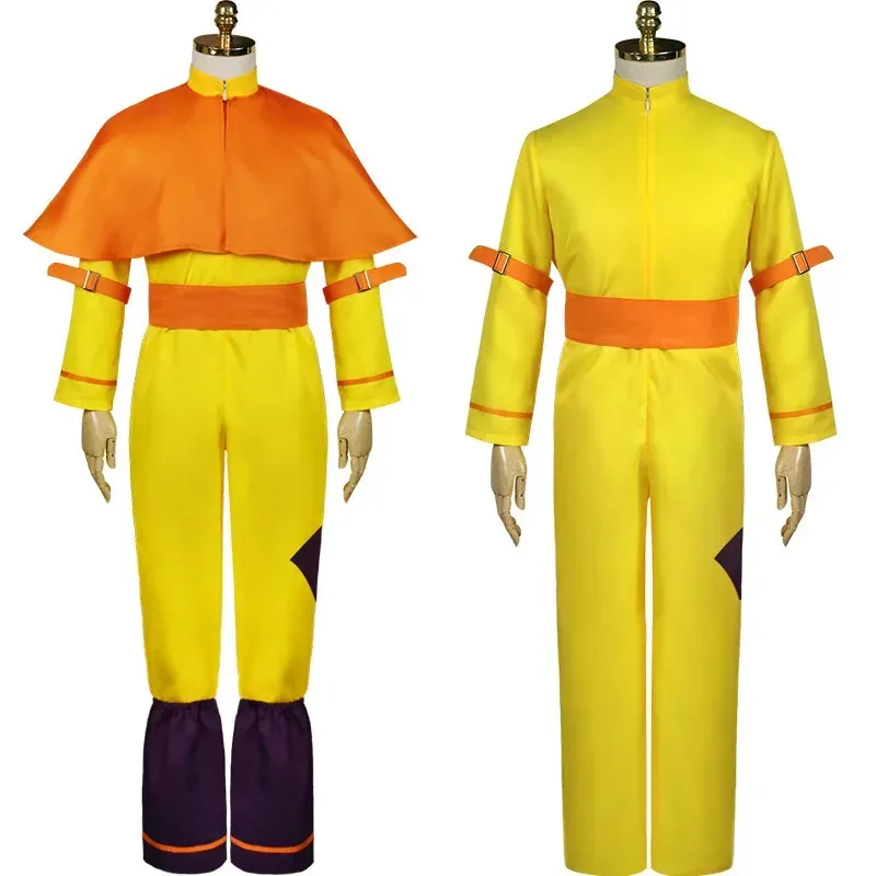 NewAnime Avatar The Last Airbender Katara Fire Nation Aang Cosplay Costume Adult  Halloween Party Carnival Clothing Suit RZ70182