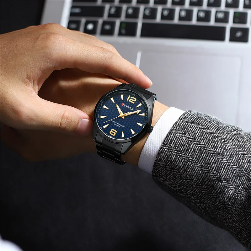 Curren 8434 Simple Watch For Men Trendy High Luxury Business Quartz Wristwatches Waterproof  Male's Clock Watch reloj hombre