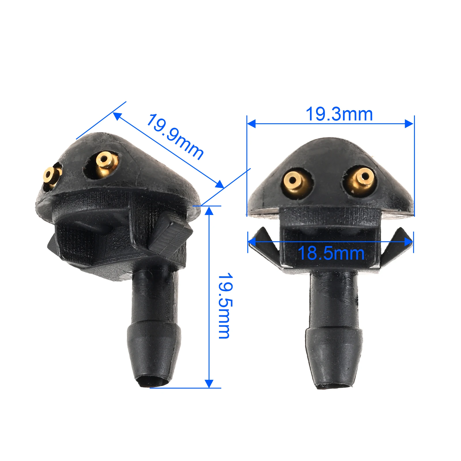 2Pcs Car Front Windscreen Washer Wiper Nozzles Jet Sprayer 92092007 for Holden Calais Commodore Special Vehicles Maloo Clubsport