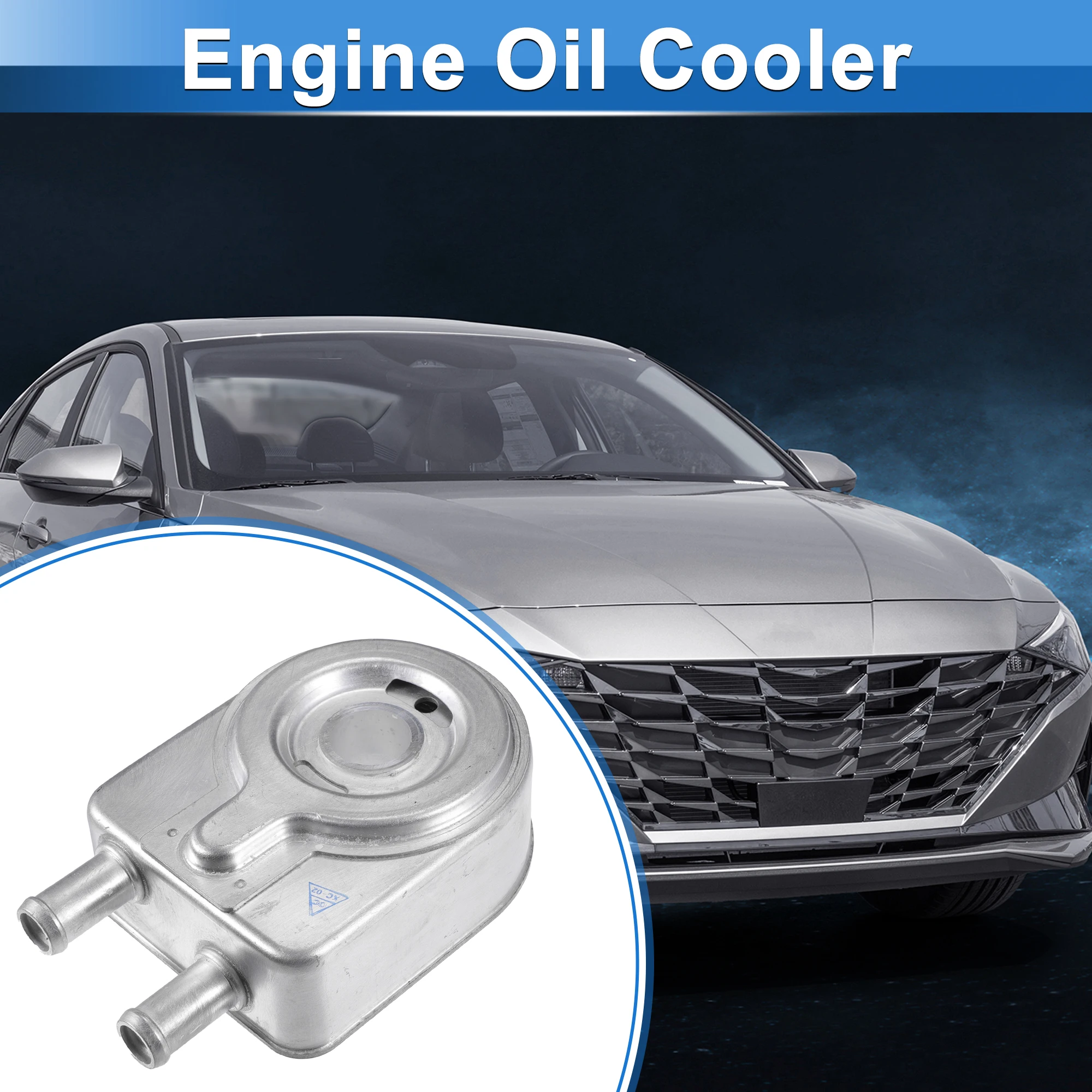 

UXCELL Engine Oil Cooler with Seals for Hyundai Tucson Kona N No.264102G001 Oil Cooler