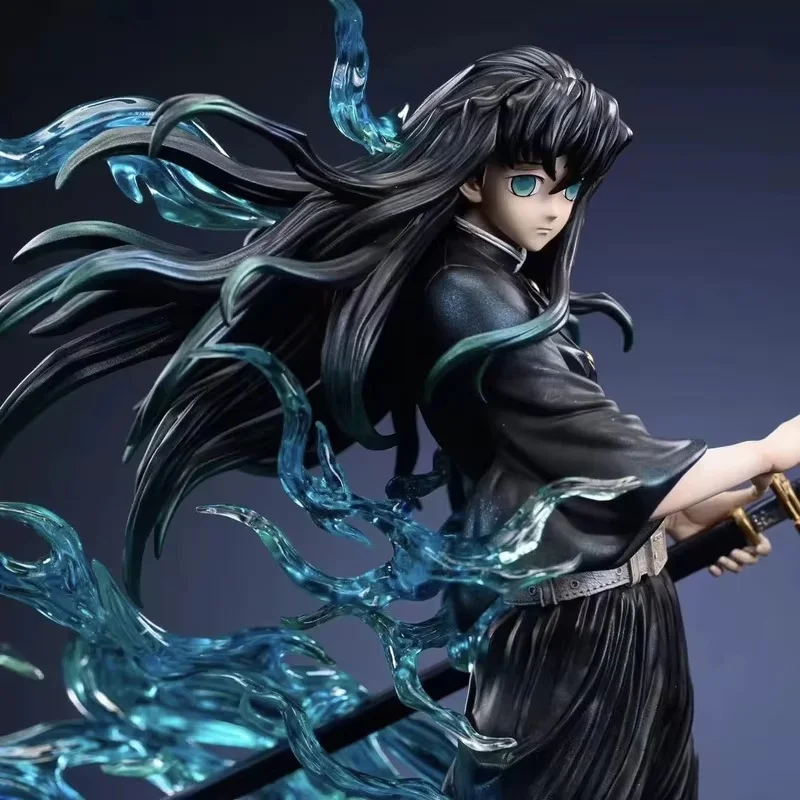 Demon Slayer Tokitou Muichirou Pvc Action Figure 33 cm Anime Figuur Gk Standbeeld Model Speelgoed Collectie Pop Kinderen Kerstcadeau speelgoed