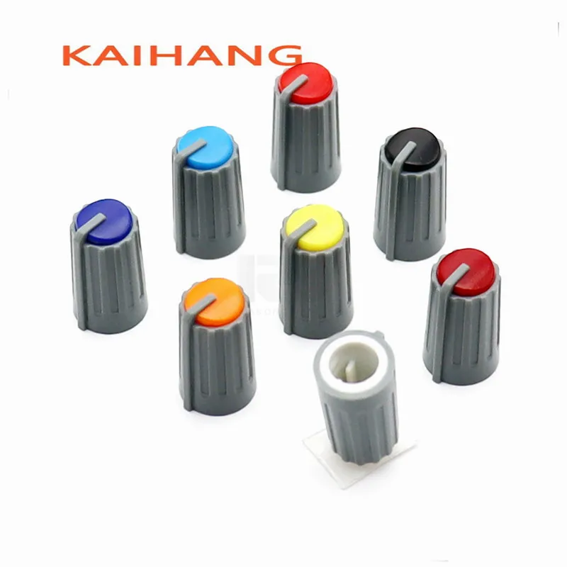 10PCS 10.5×18mm Plastic Knob Potentiometer Knob Mixer Cap Diameter 10.5mm Height 18mm 270 Degrees D-Shaped Inner Hole 6mm