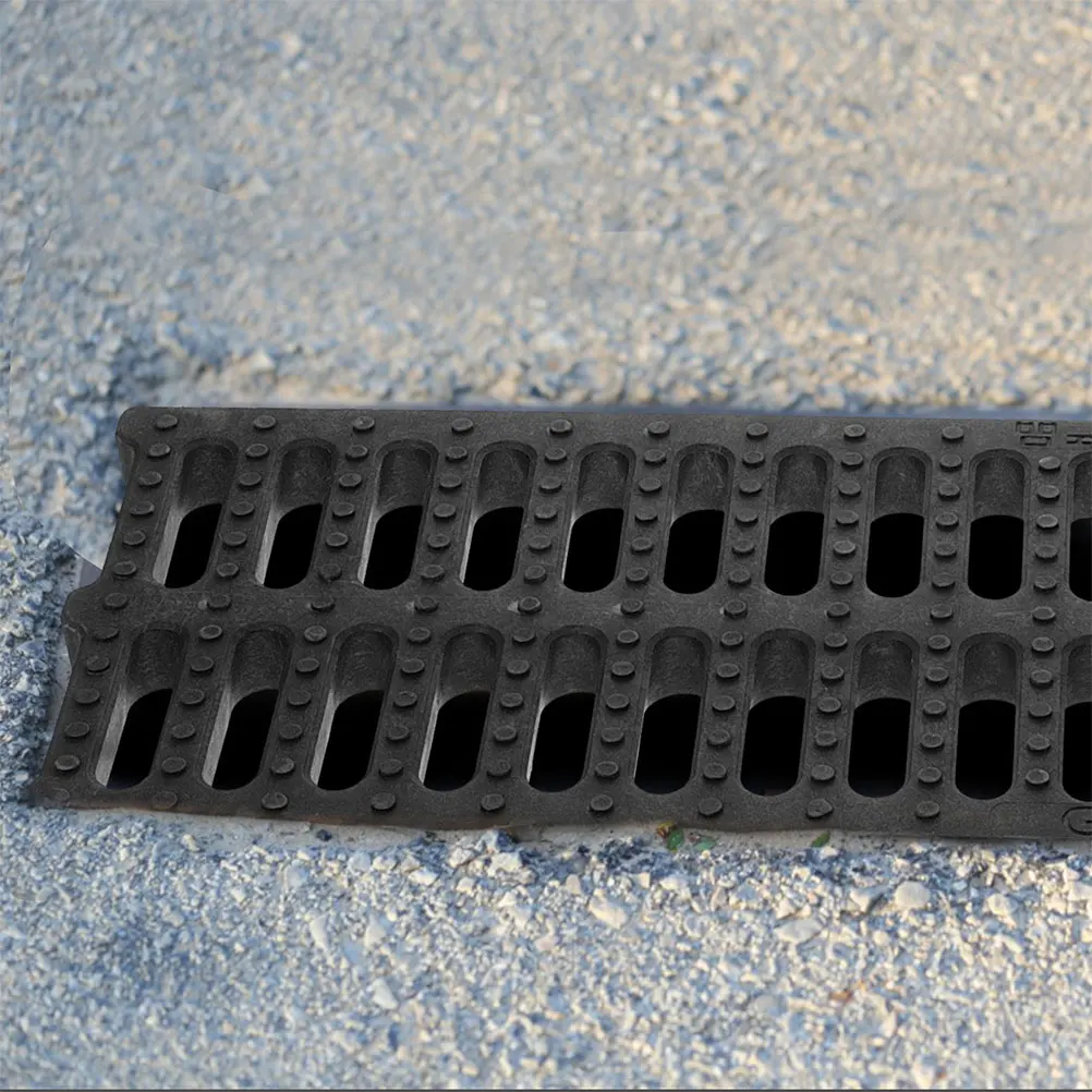 

Sturdy Trench Grate Polymer Plastic Kitchen Bath Drainage Sewer Supply Replaceable Cover High Density Design Easy