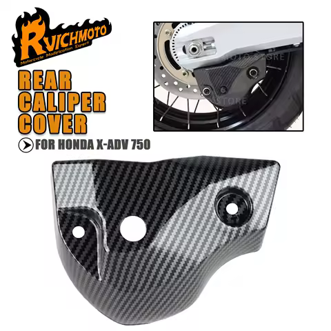 X-ADV XADV 750 Motorcycle Rear Caliper Deck Cover For HONDA XADV750 2017-2025 Brake Pump Protect Decor Guard Carbon Fiber Color