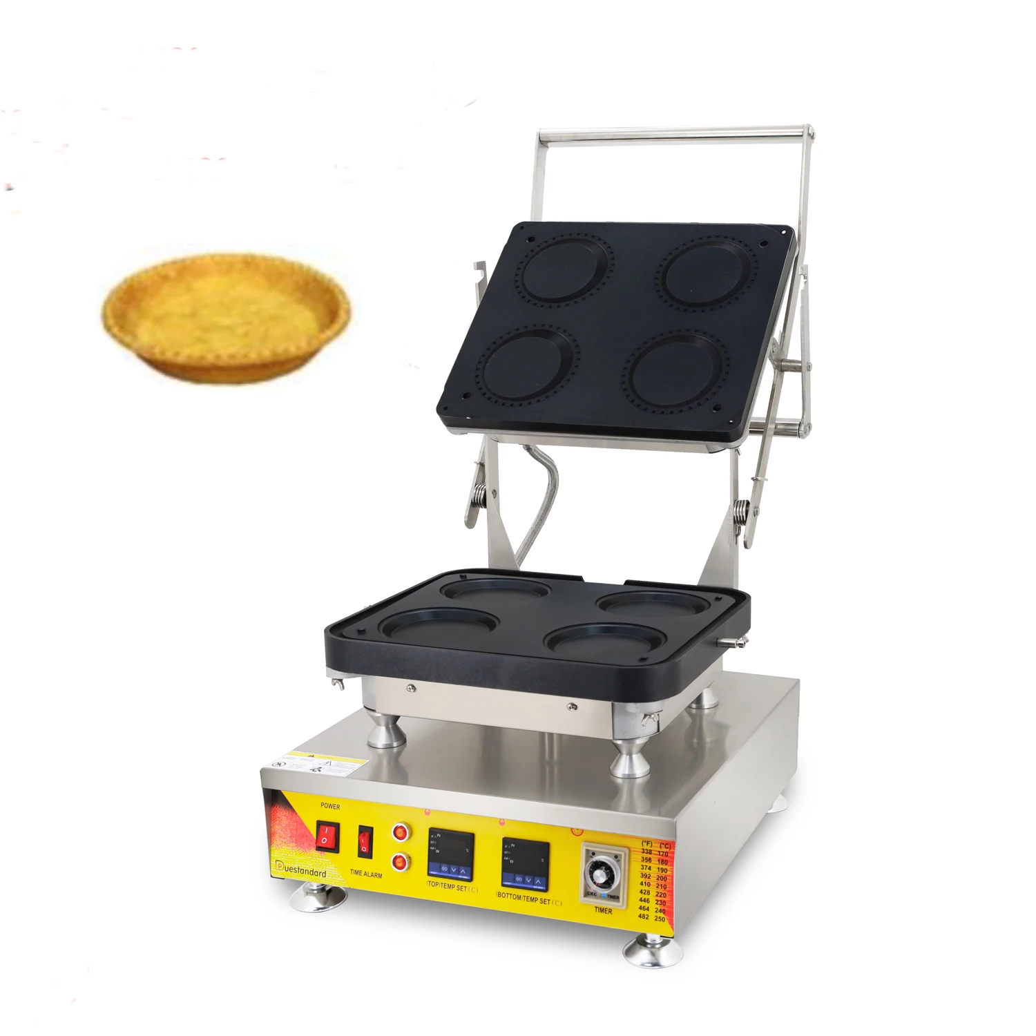 Model 826 Non-stick 110V 220V Electric 4pcs/plate Circle Egg tart maker machine Pie Fluted with Removable Plate