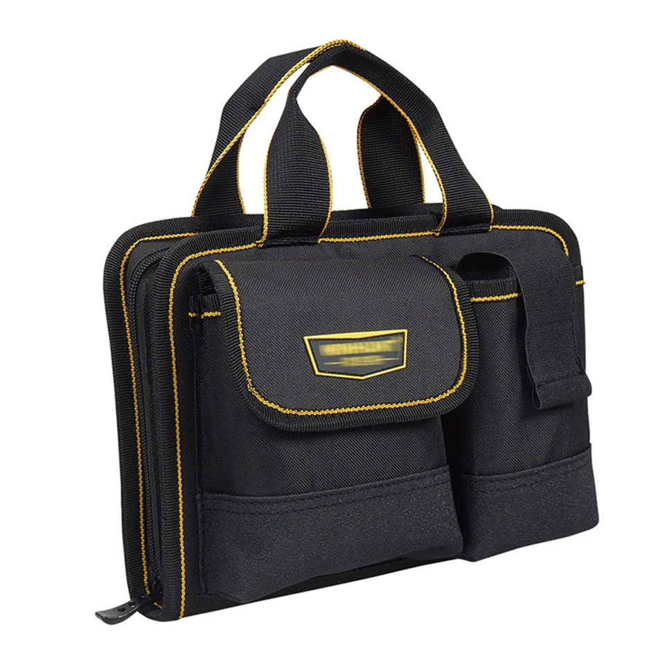 Heavy Duty Waterproof Tool Bag - Folding Portable Electrician Organizer with Zipper & Multiple Pockets for Repair Tools WH015