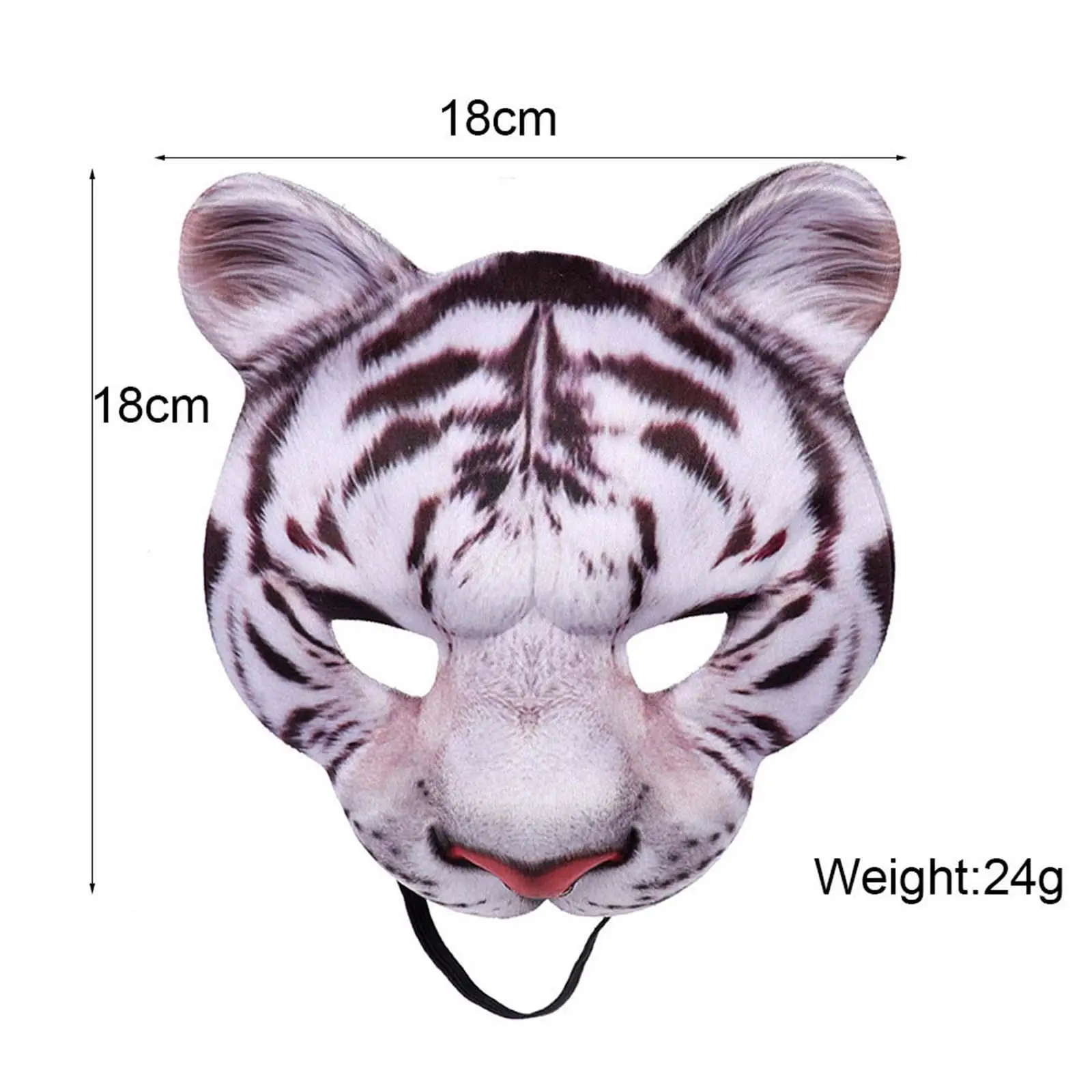 Zoo Animal Mask Half Masks Accessory Halloween Adult Costume