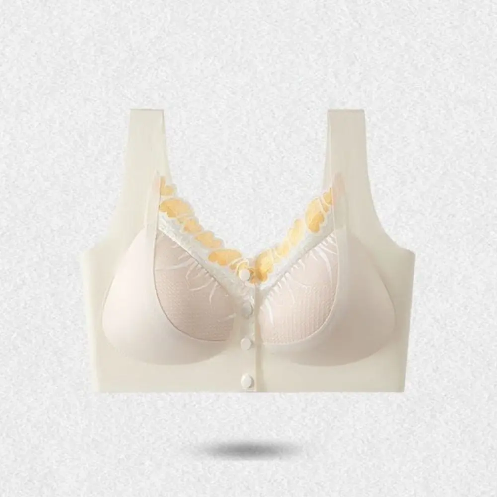 حمالة صدر حلوة بإبزيم أمامي مقاس كبير، ملابس داخلية نسائية شبكية من الدانتيل، ملابس داخلية مريحة، حمالة صدر لاسلكية بدون خياطة لليوجا