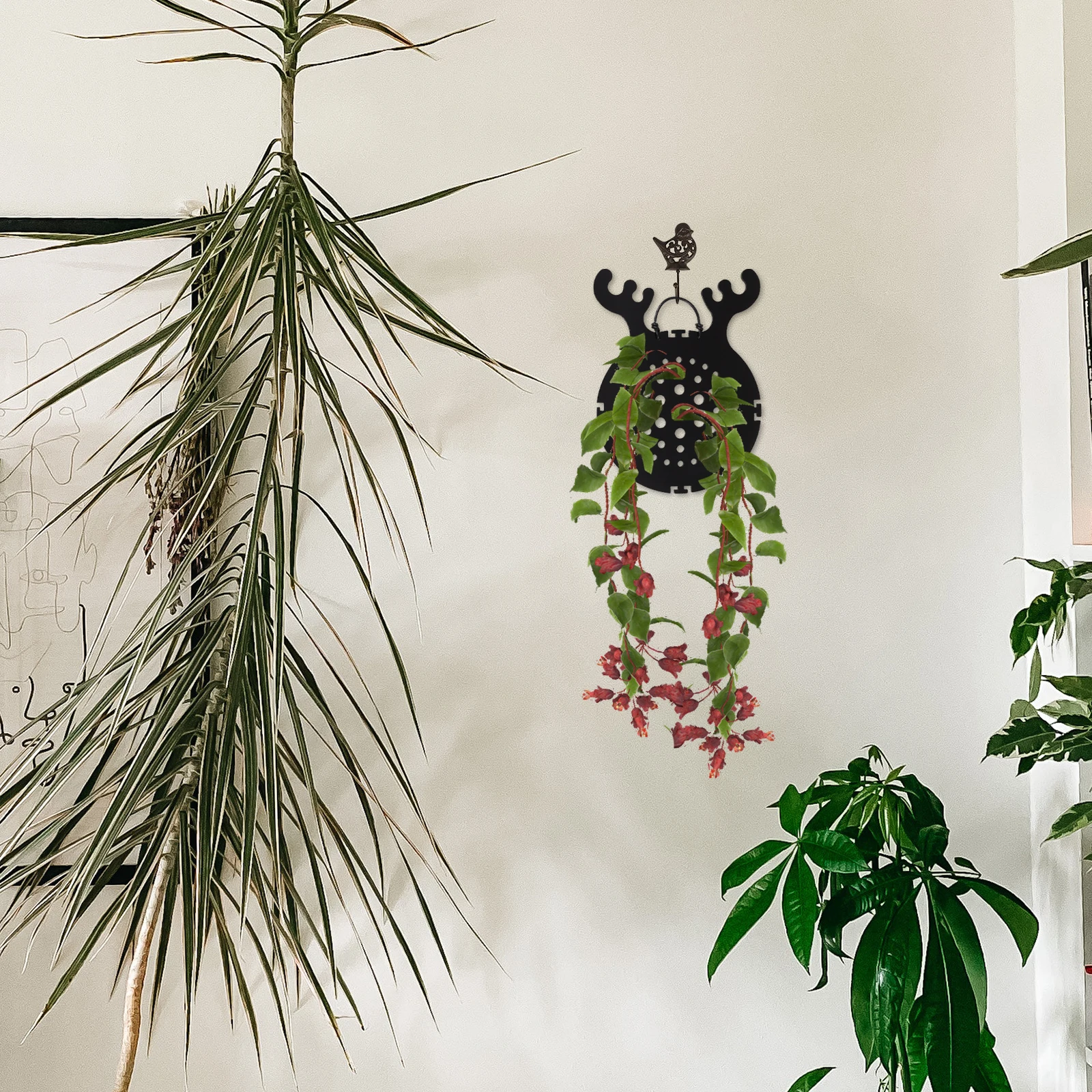 

1pc Creative Staghorn Planting Board Hanging Display Succulent for Indoor Greenery Wall Mount Planter Decor (：122)