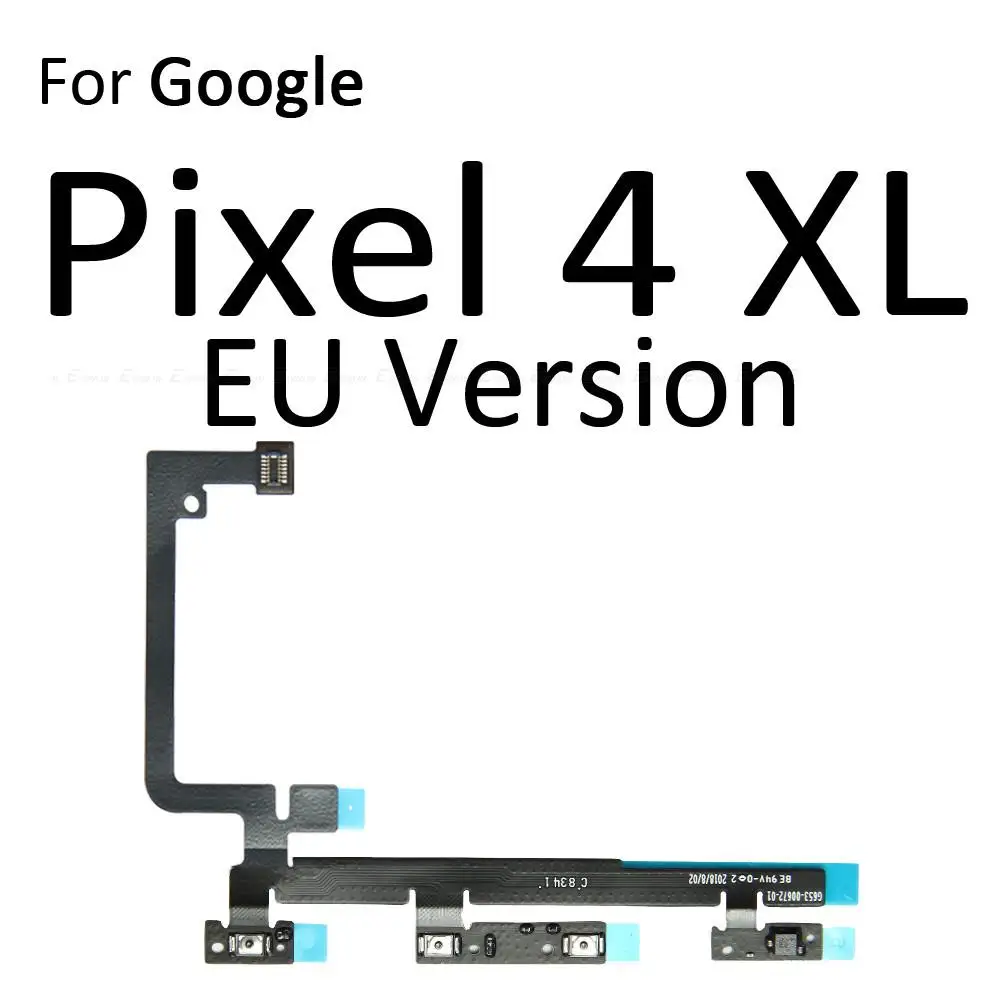 Volume Button ON OFF Key Mute Switch Power Silent Flex Cable For Google Pixel 2 3 3a 4 XL 5 4a 5a 5G 4G Repair Parts