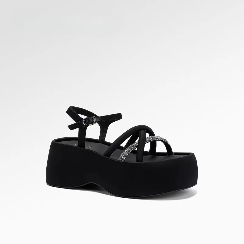 

Summer Womens Shoes Exquisite Rhinestone Platform Sandals for Woman Comfort Vacation Casual Shoes Designer Shoes Sandalias Mujer