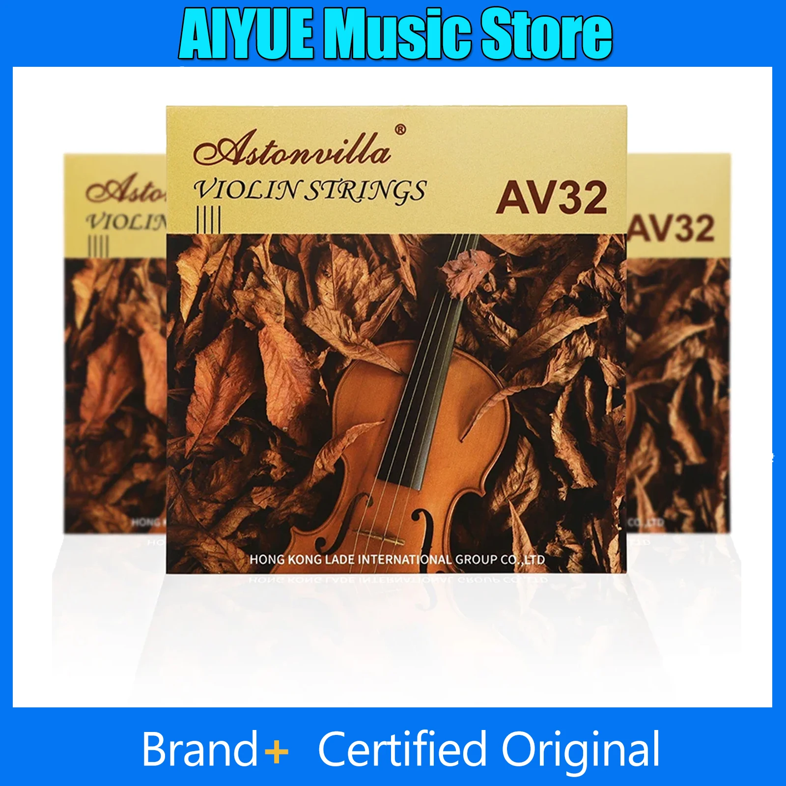 Astonvilla AV32 الكمان سلسلة الألومنيوم والمغنيسيوم أربعة سلسلة الكمان سلاسل معدنية حبة رئيس دائم الكمان الملحقات أجزاء